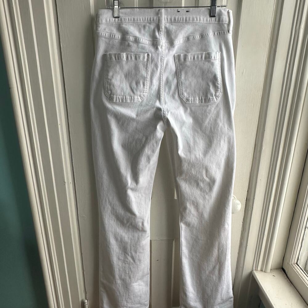GAP 70s Flare High-Rise Jeans White | Size 31 Tall - Picture 6 of 8